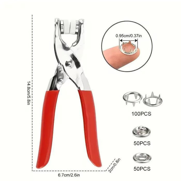 Snap Button Plier Tool Kit 🔧