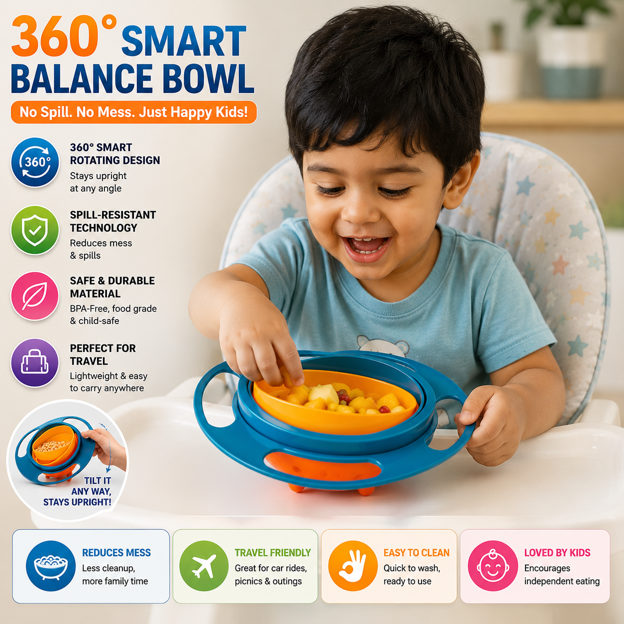 TinyTummy™ Spill-Free Bowl