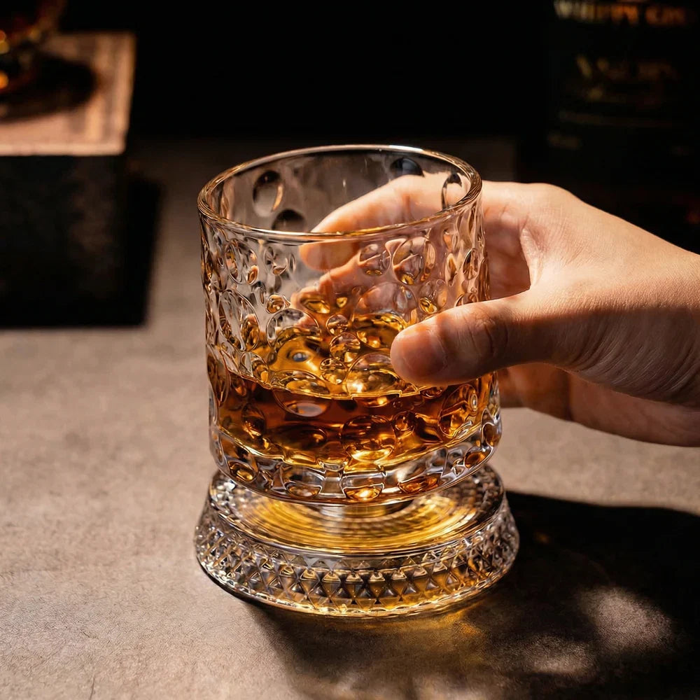 TwistSip™ Rotating Whiskey Glass