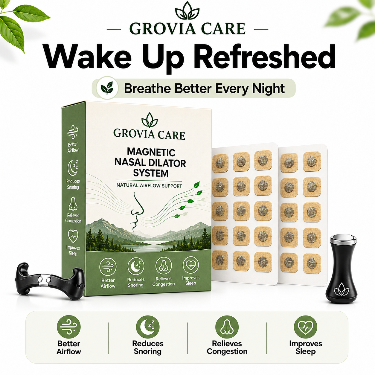 SleepEase™ Magnetic Nasal Strips