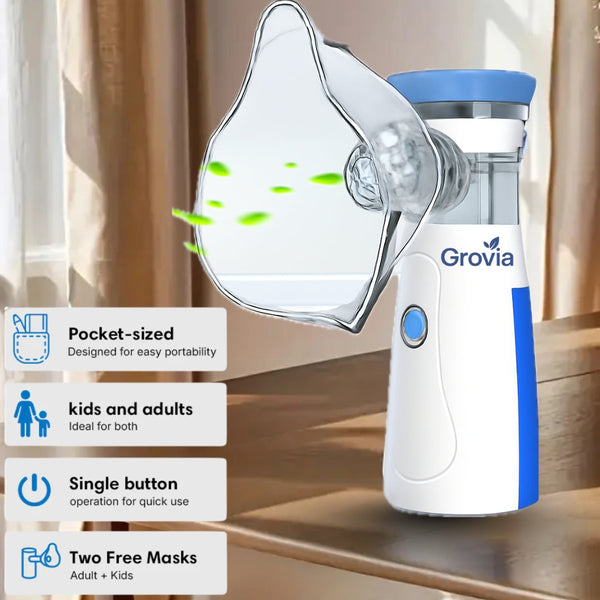 BreatheEase™ – Instant Relief, Anywhere | Silent & Portable Nebulizer